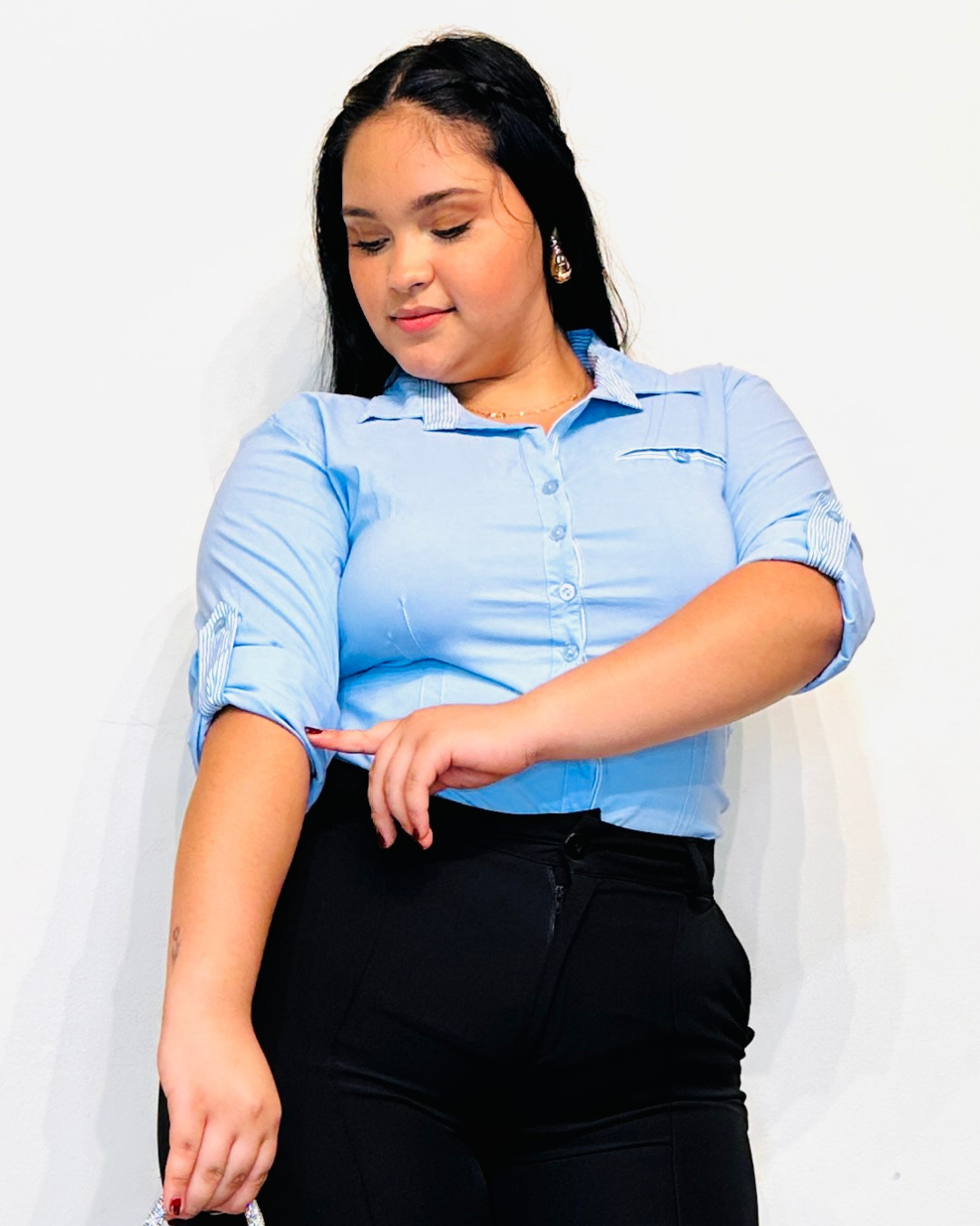 Camisera Lucy Celeste