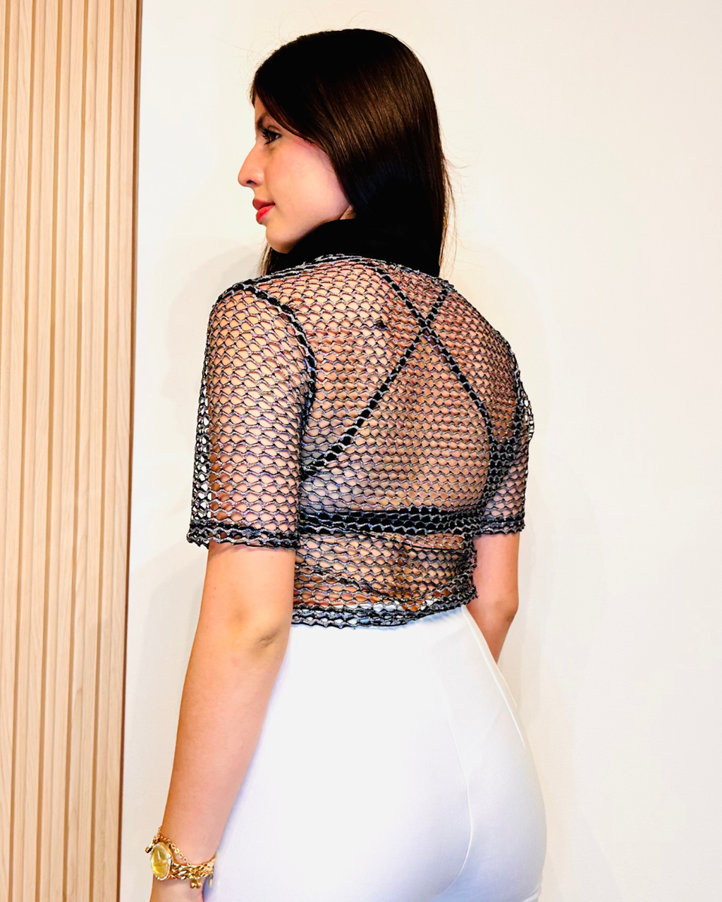 Camisera Malla Negro