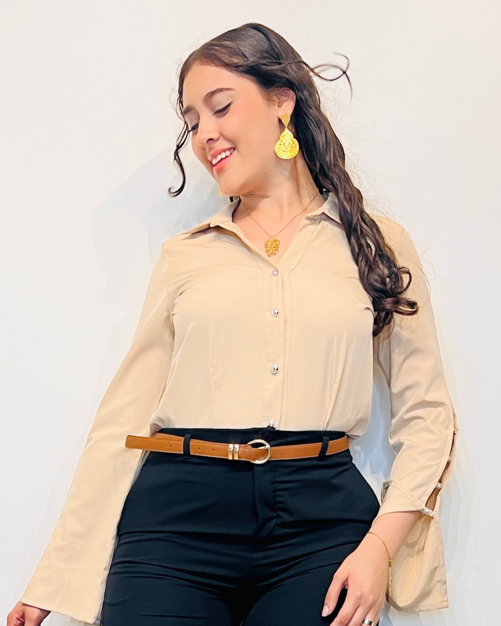 Camisera Sol Camel