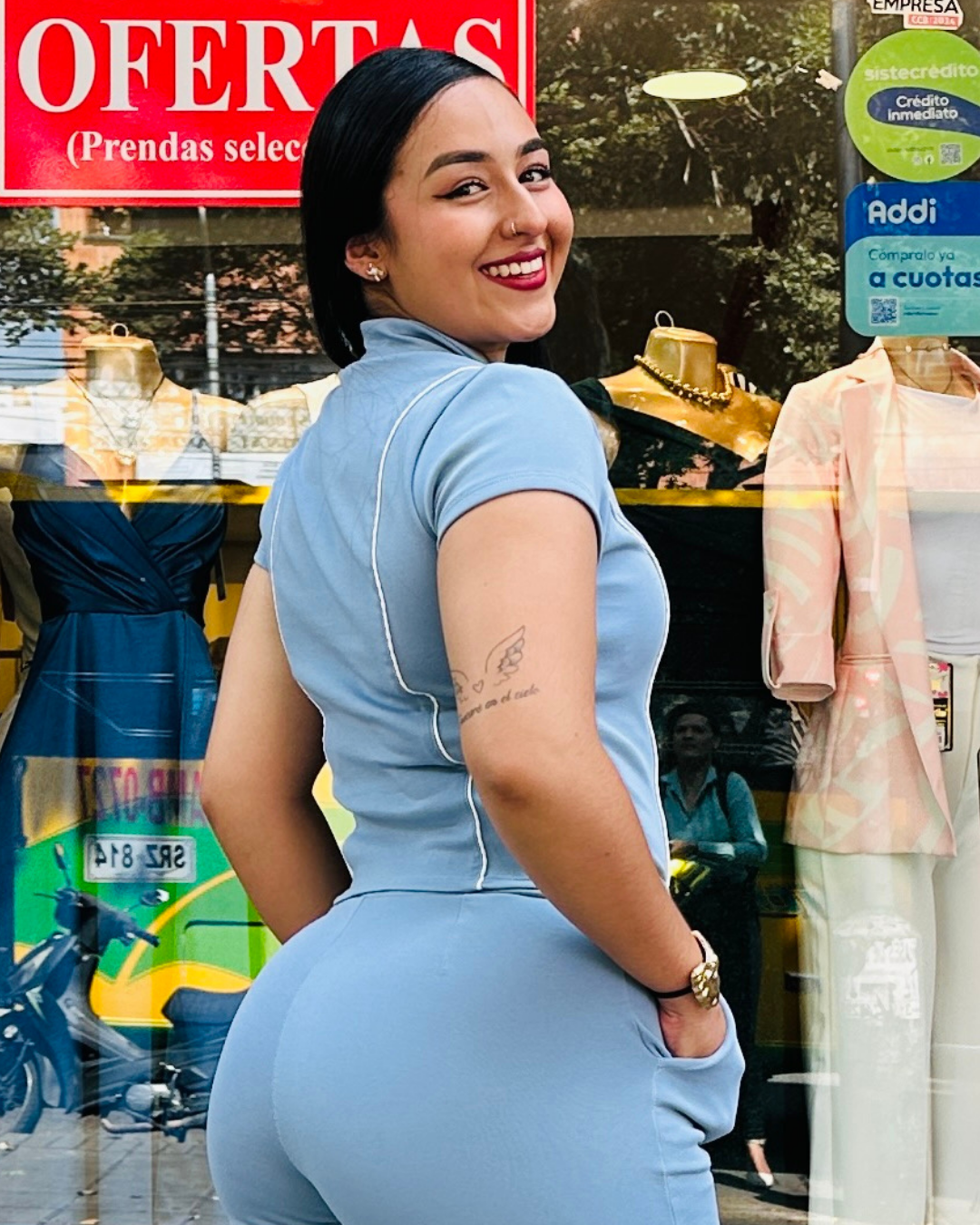 Blusa Iconic Celeste