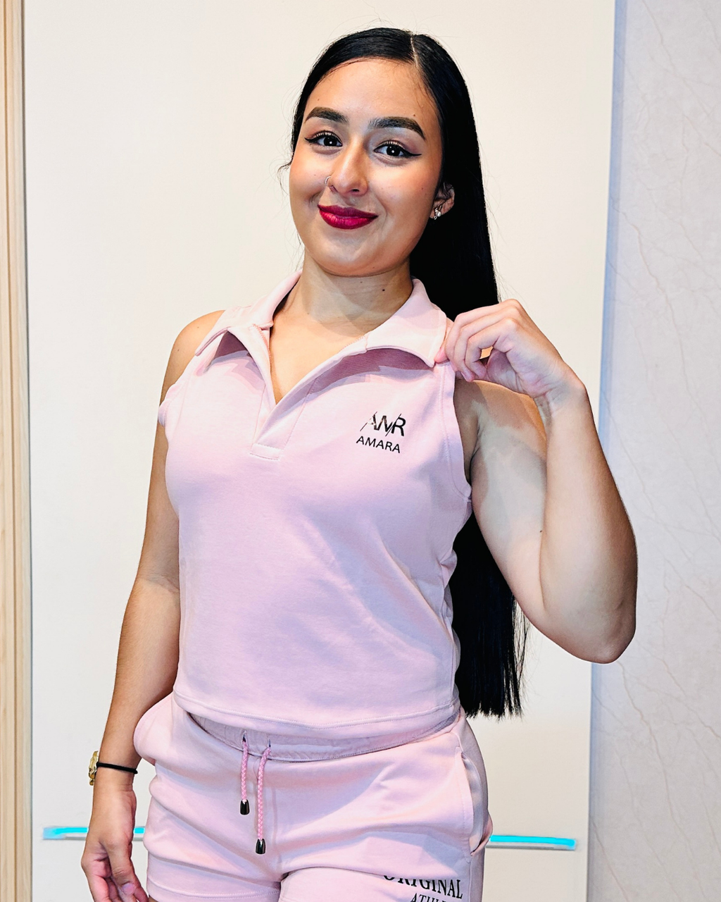 Conjunto Amara rosado