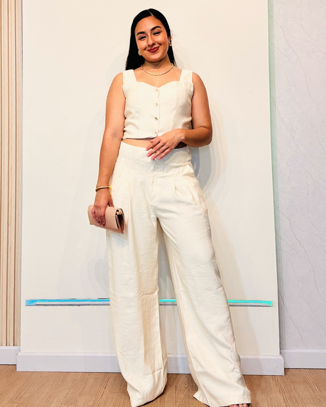Pantalón Julieth Crema