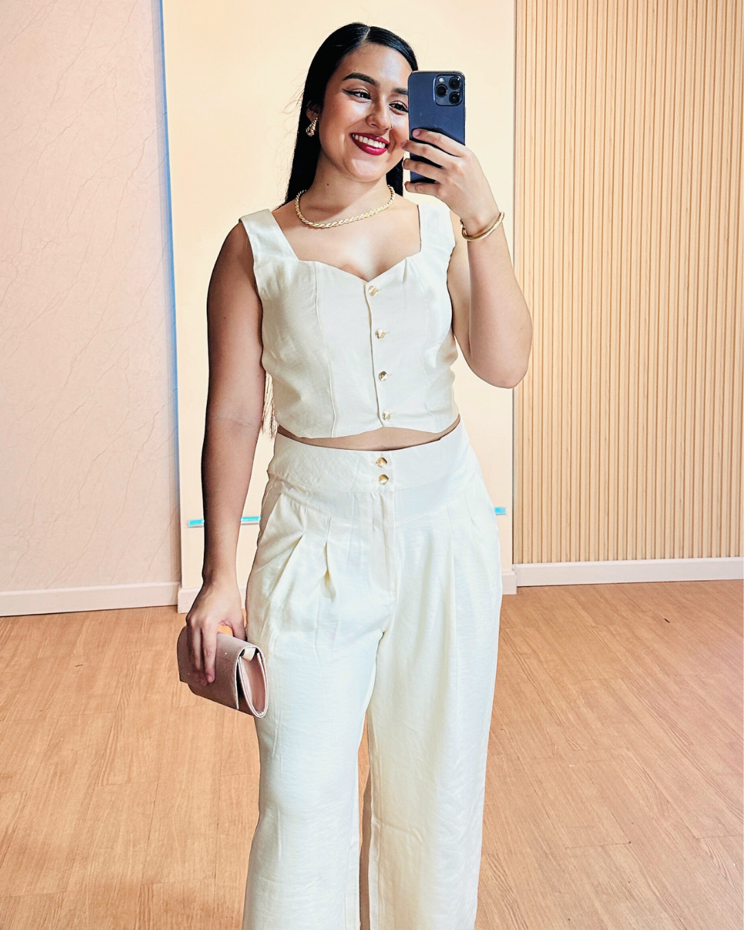 Pantalón Julieth Crema