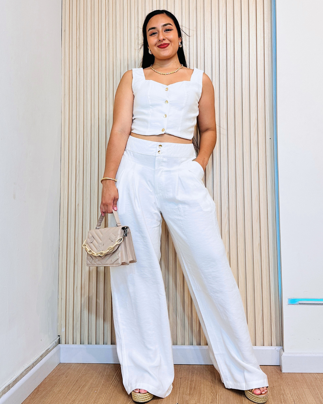 Pantalón Julieth Marfil