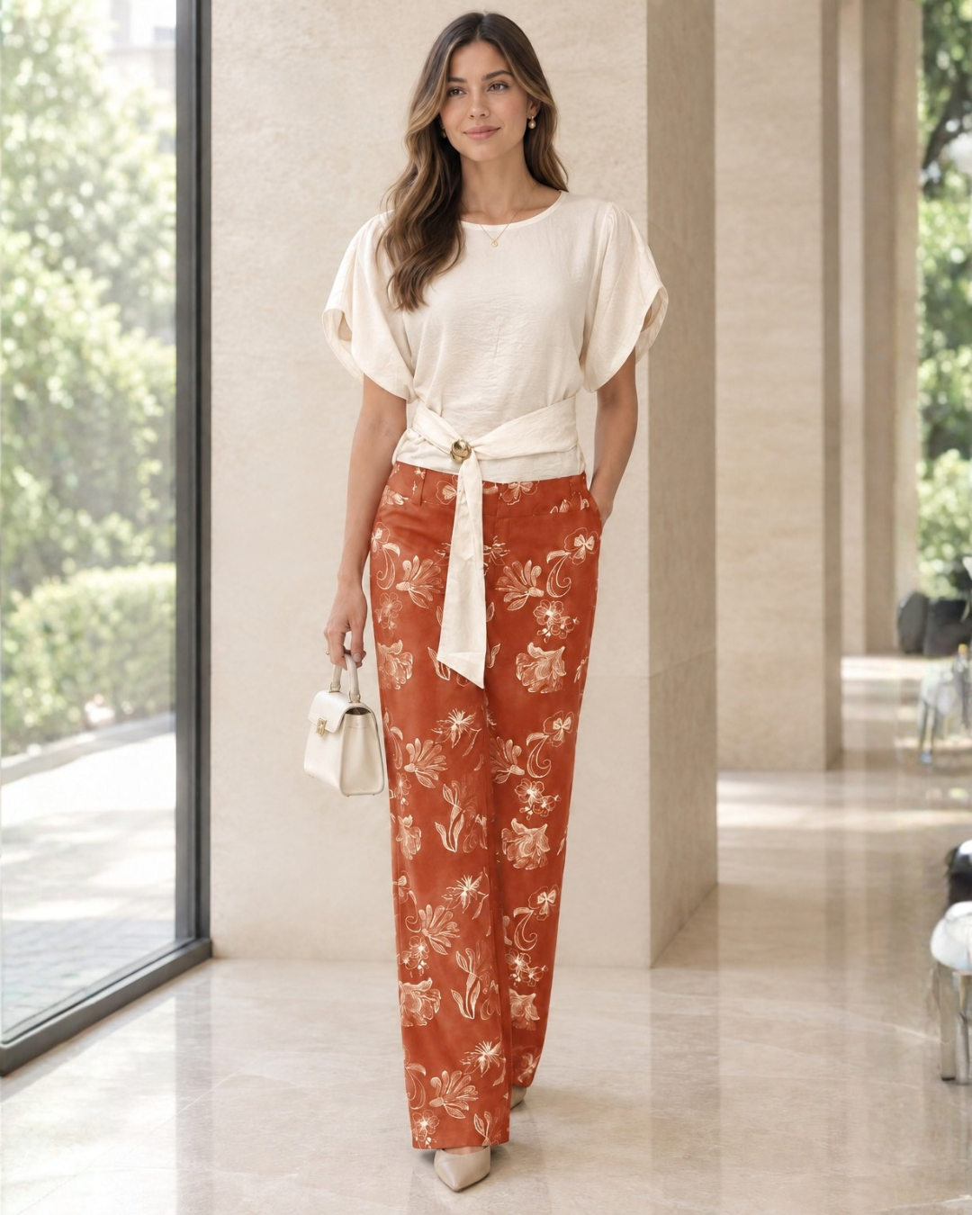 Pantalón Mafer Terracota