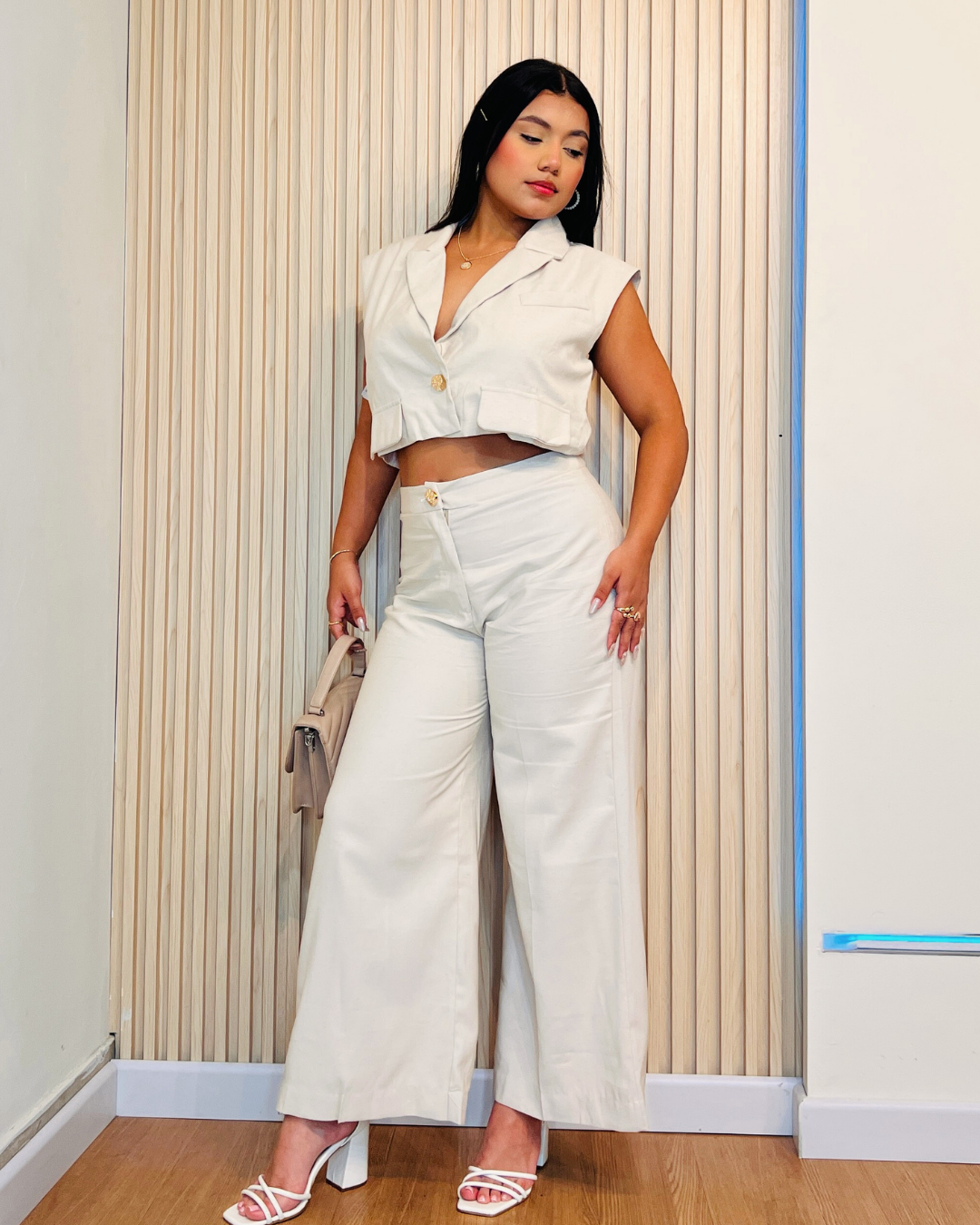 Conjunto Melissa Color Beige