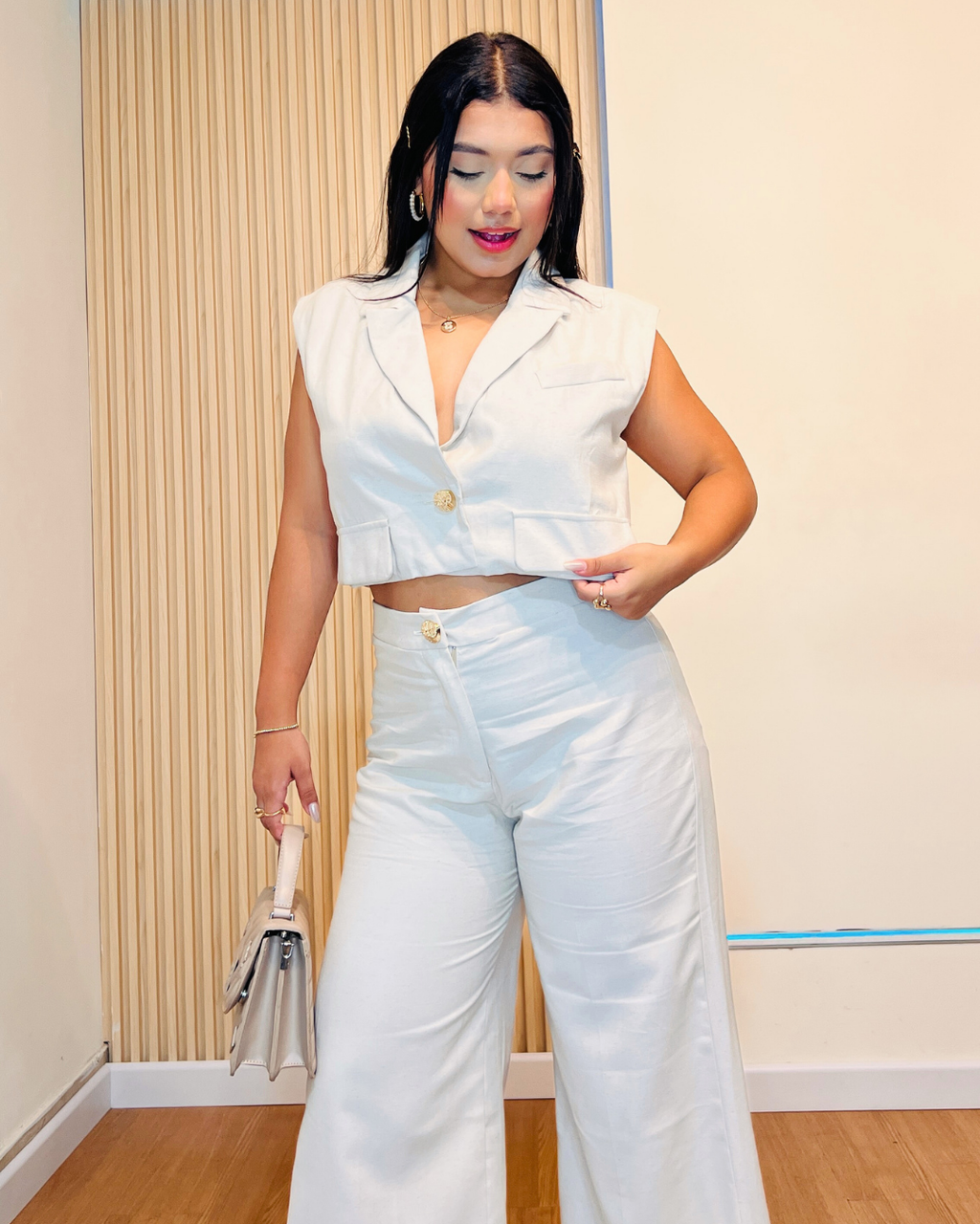 Conjunto Melissa Color Beige