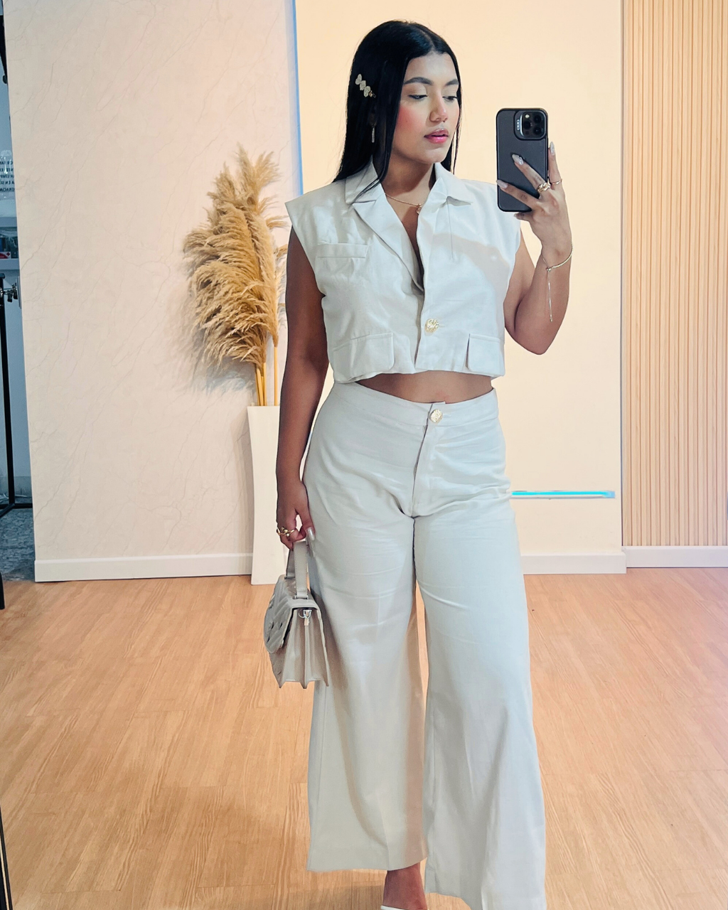 Conjunto Melissa Color Beige