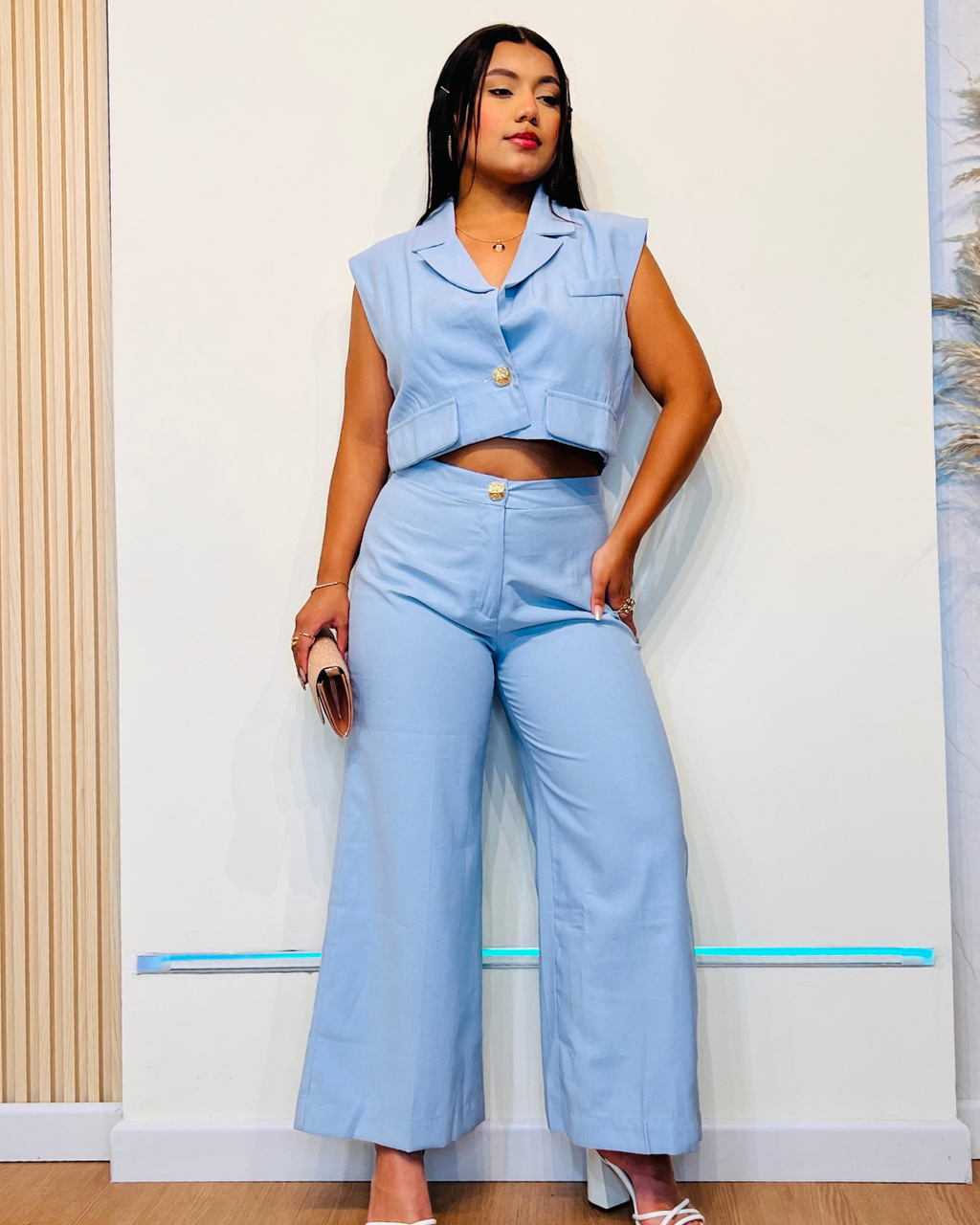 Conjunto Melissa Color Celeste