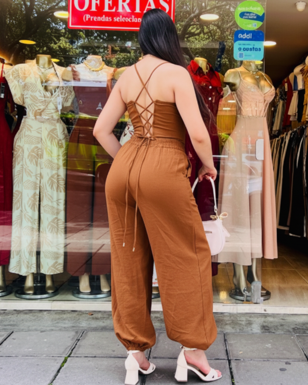 Pantalón Aladina Café