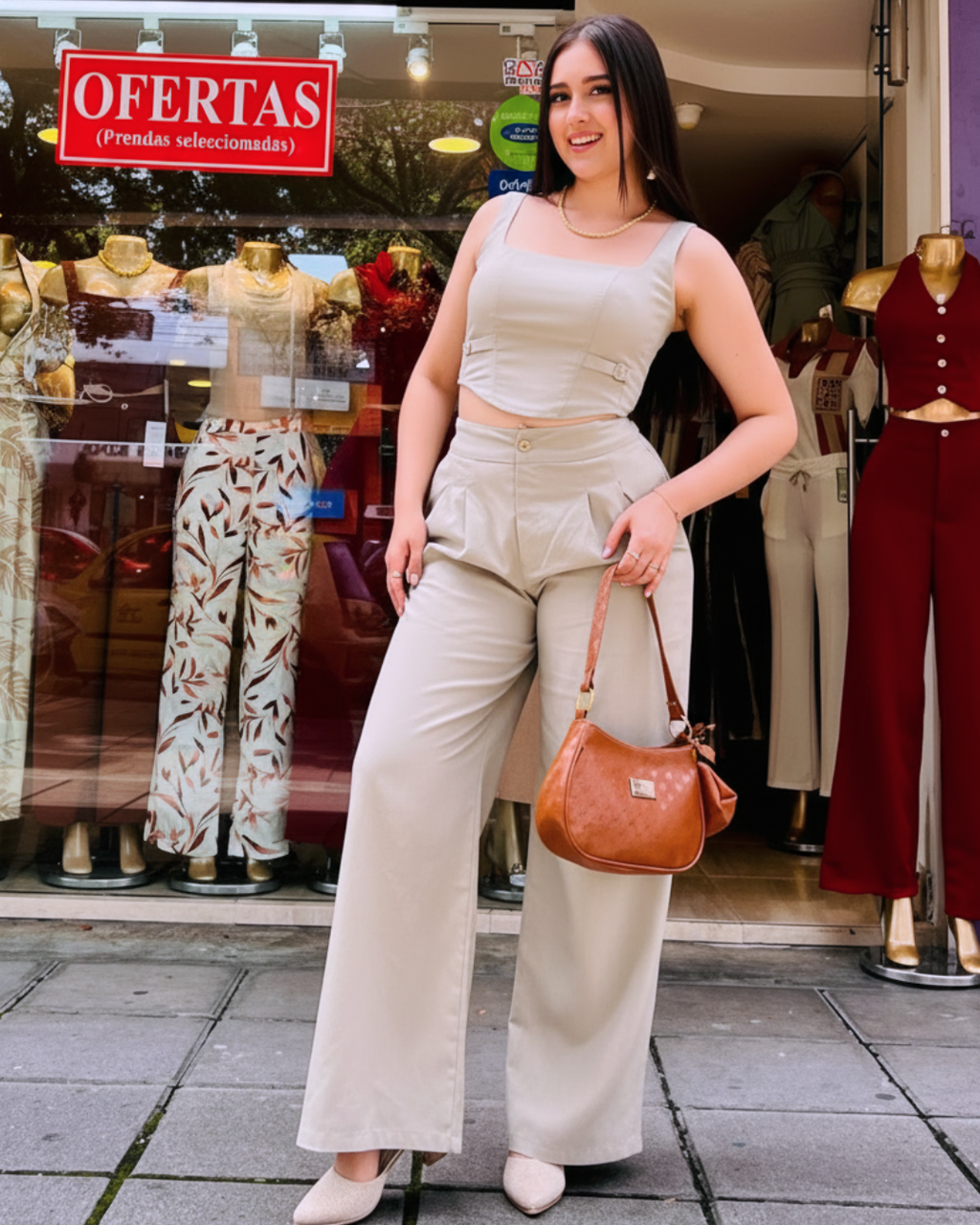 Conjunto Alina Beige