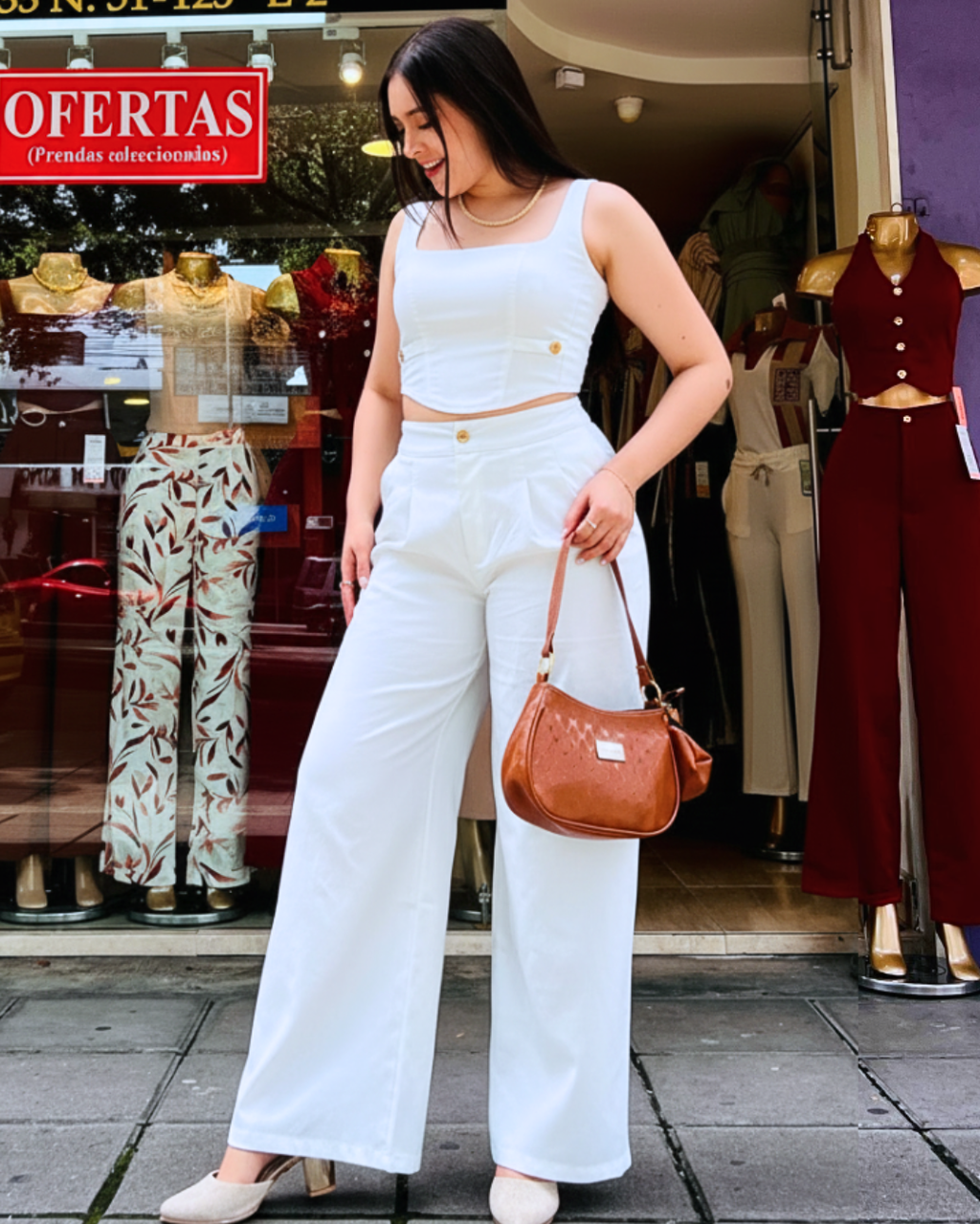 Pantalón Alina Blanco
