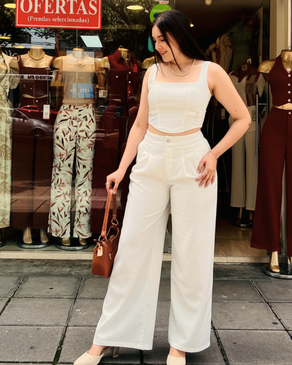 Pantalón Alina Marfil