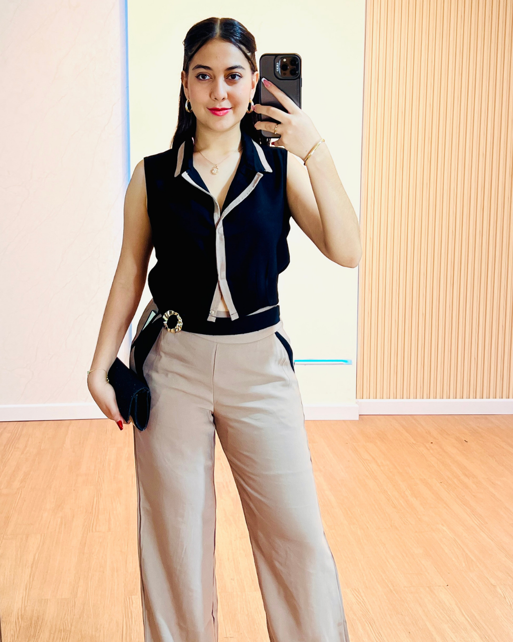 Conjunto Annie Negro/Camel