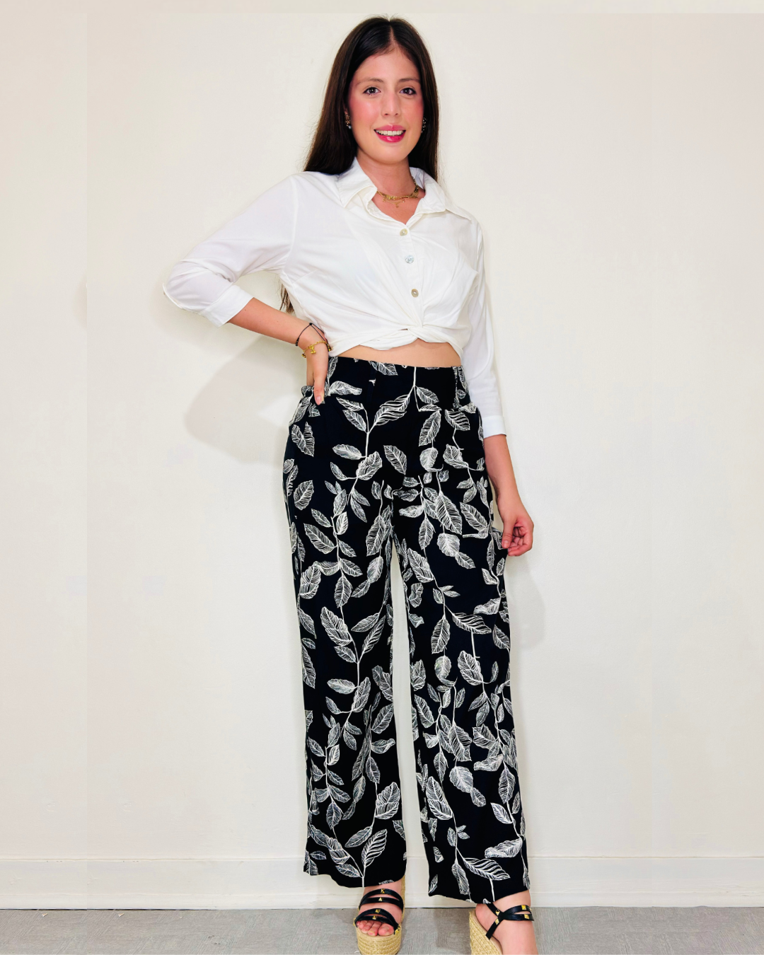 Conjunto Ena Marfil/Negro