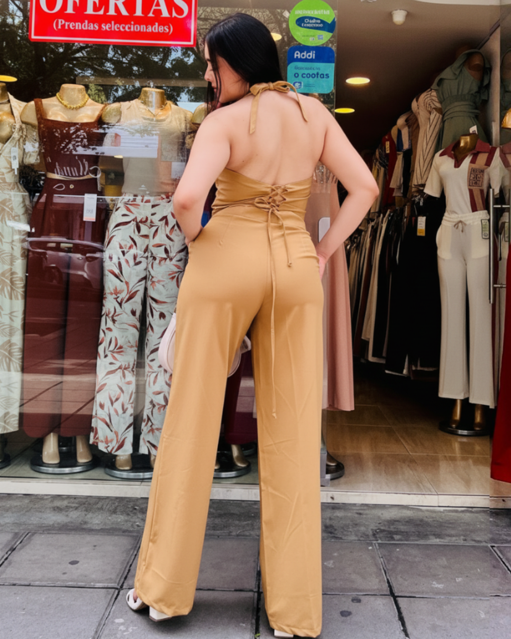 Pantalón Gaby Camel