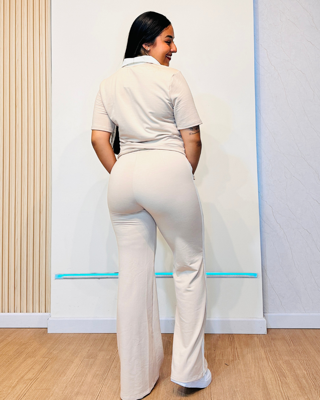 Camiseta Mickey beige