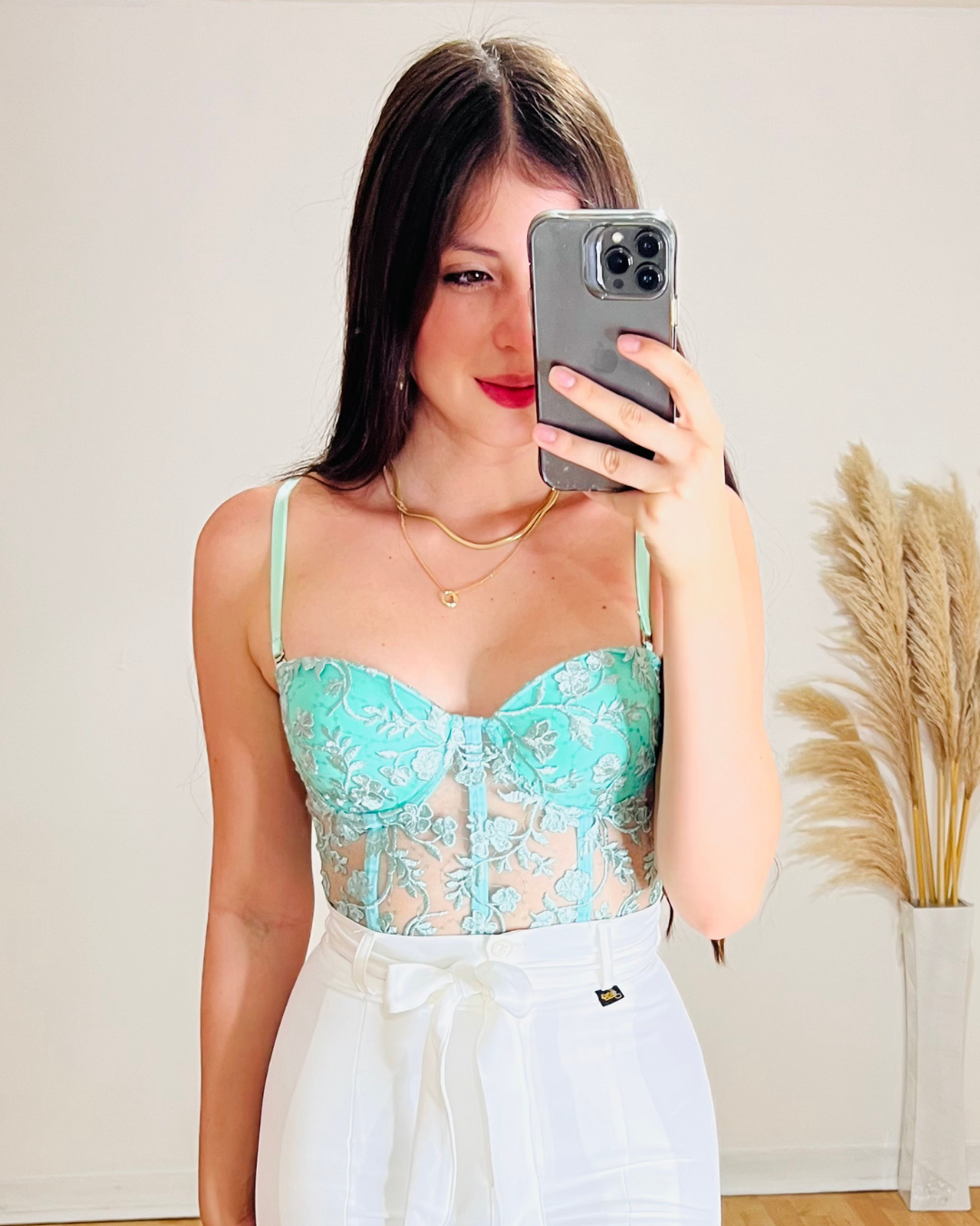 Corset Corina Verde Agua