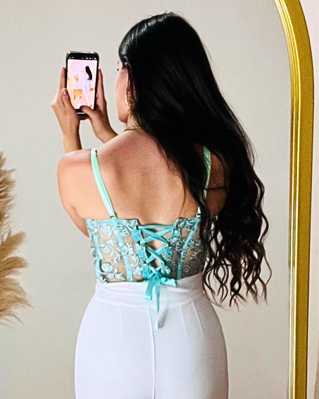 Corset Corina Verde Agua