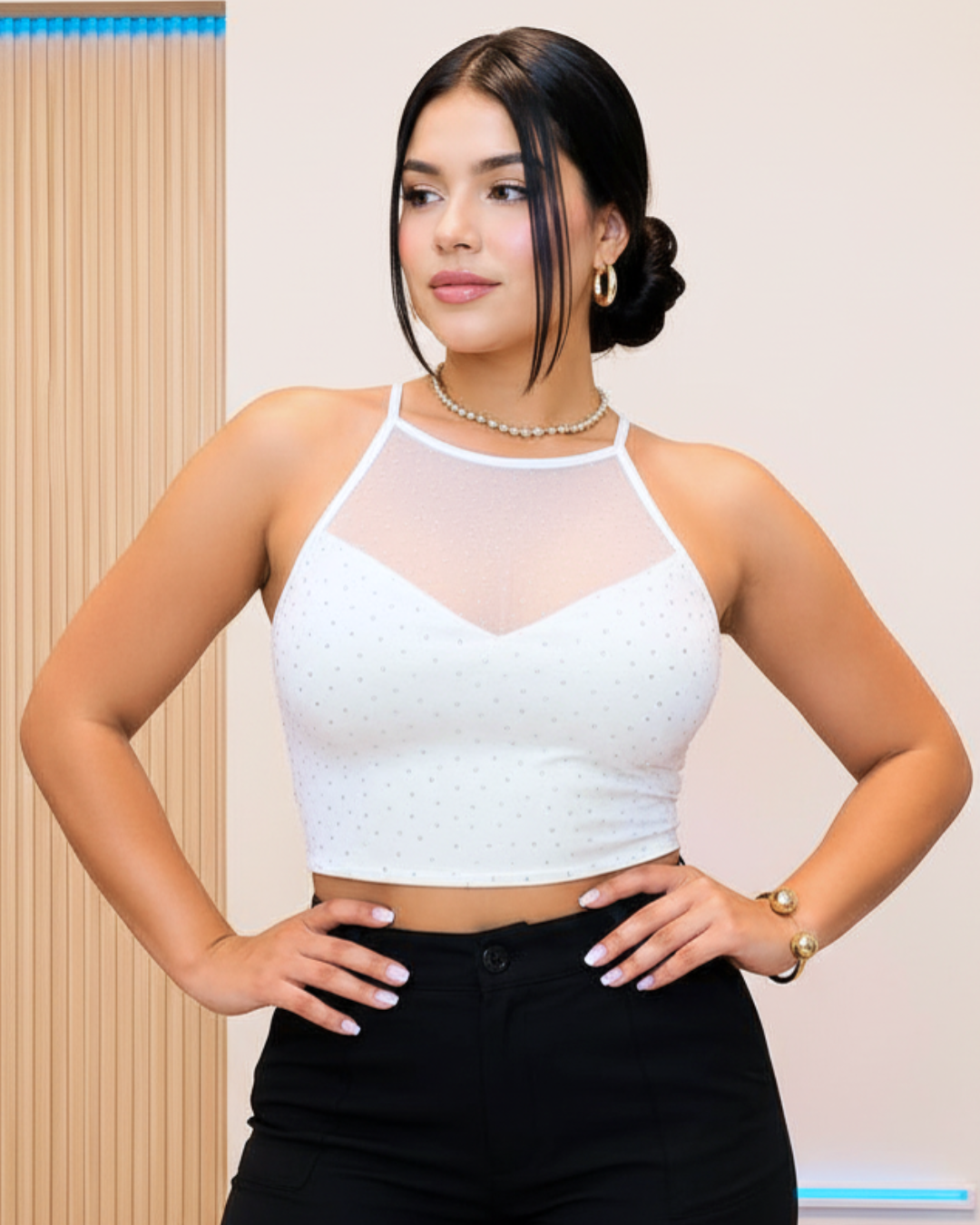 Blusa Stefy Marfil