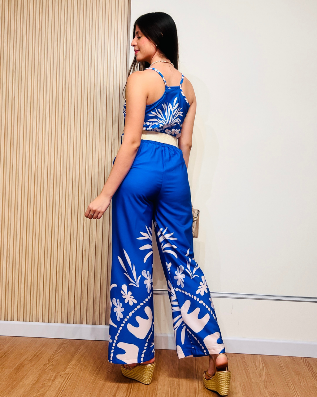 Enterizo cayetana Azul