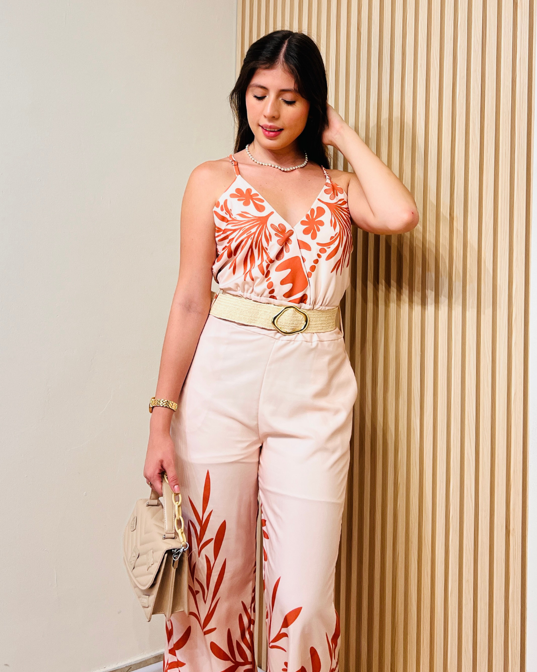 Enterizo cayetana Naranja