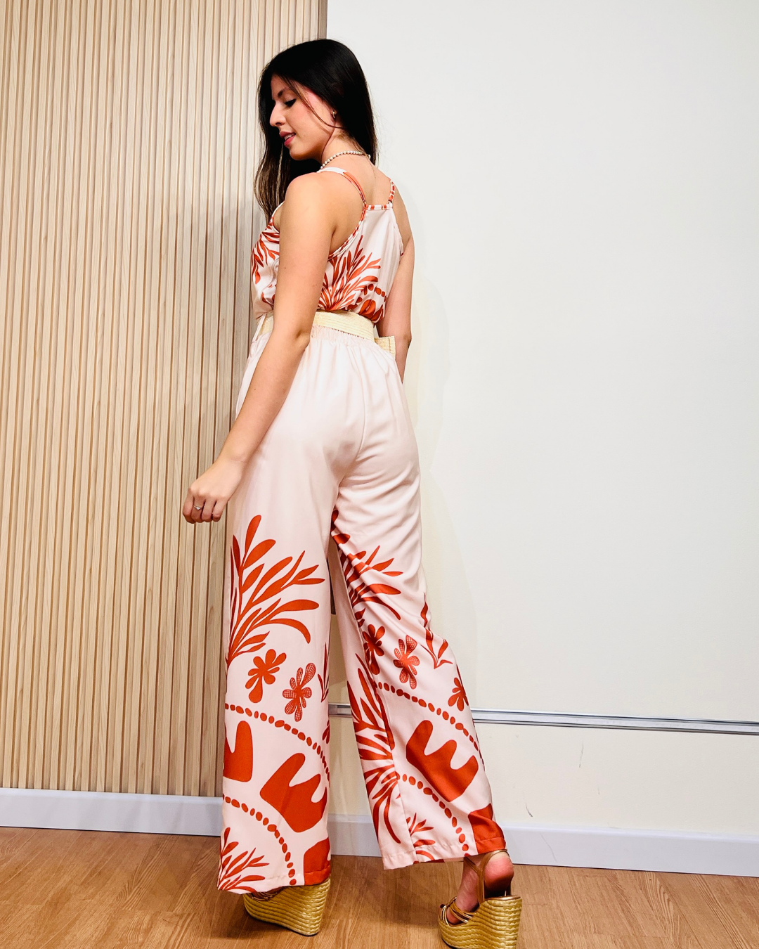 Enterizo cayetana Naranja