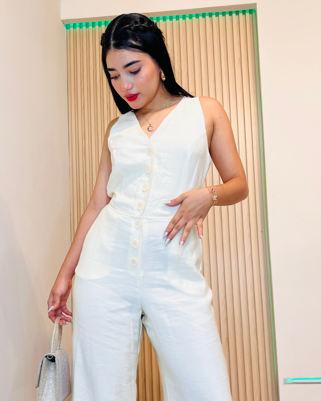 Enterizo Claudia Crema