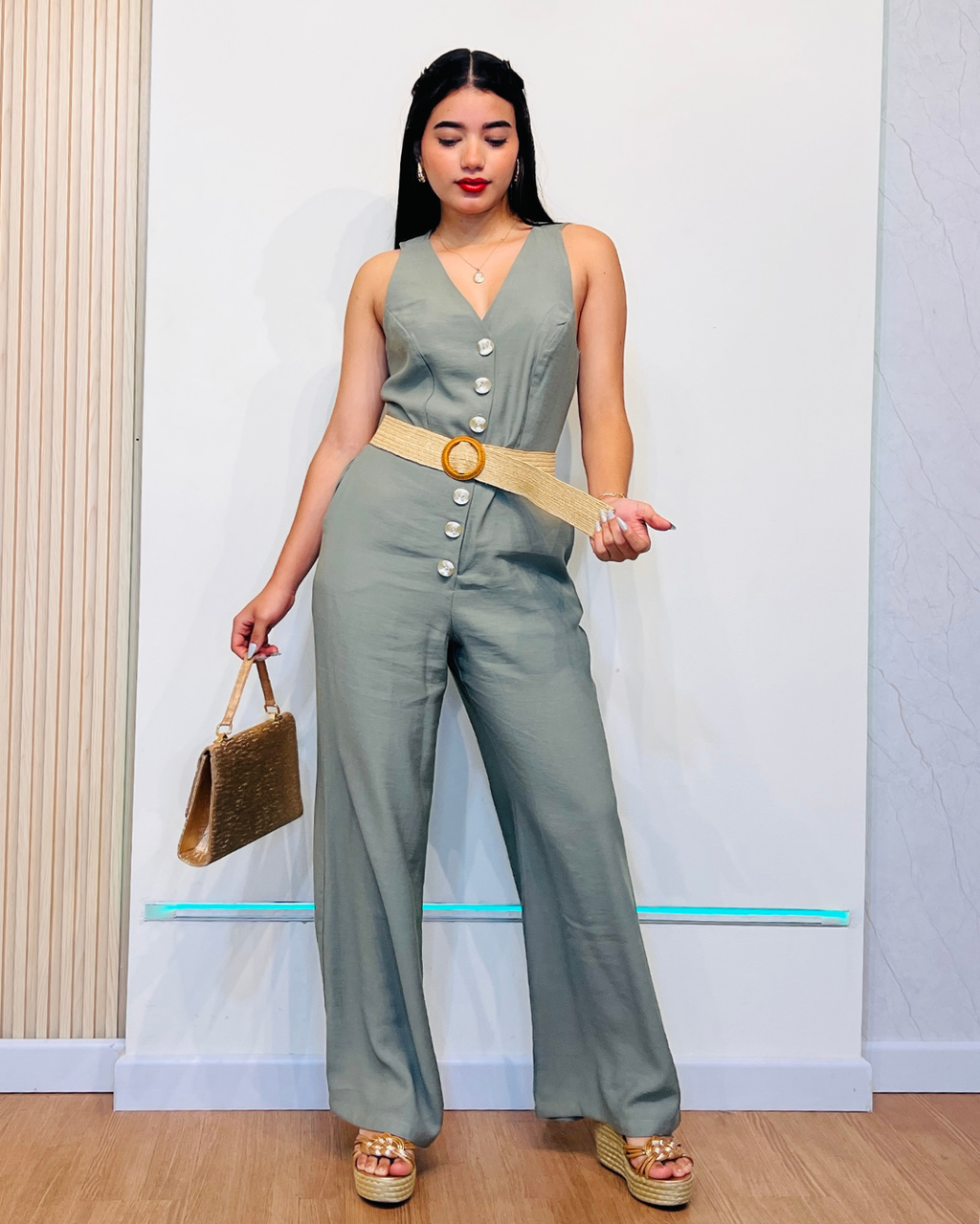 Enterizo Claudia Verde