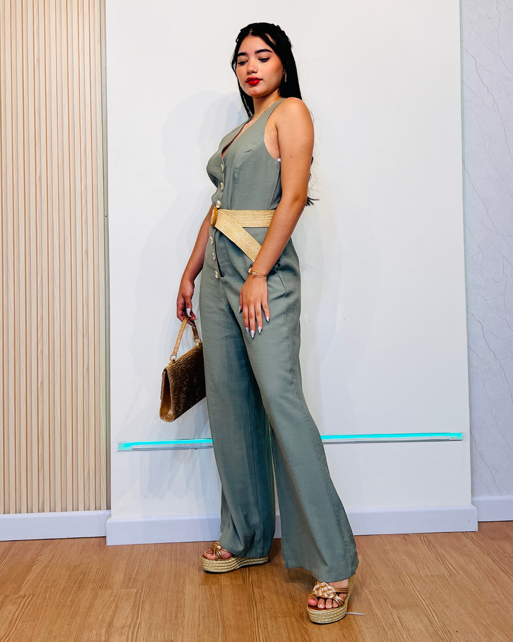 Enterizo Claudia Verde