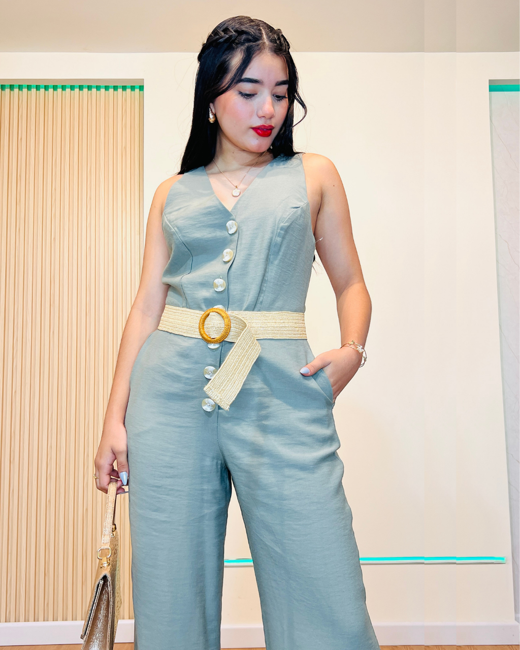 Enterizo Claudia Verde