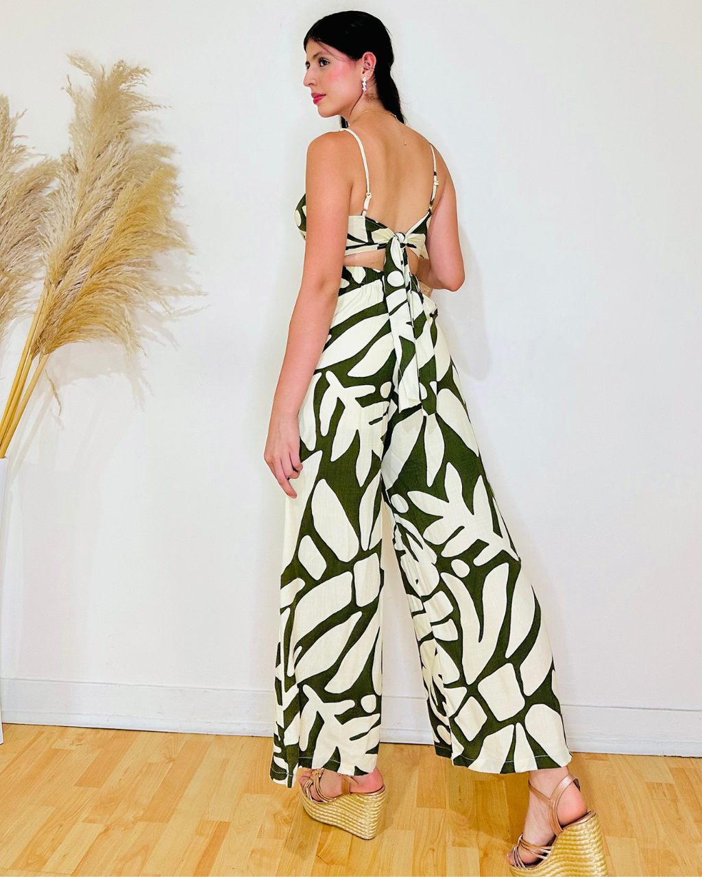 Enterizo Flor Maria Verde