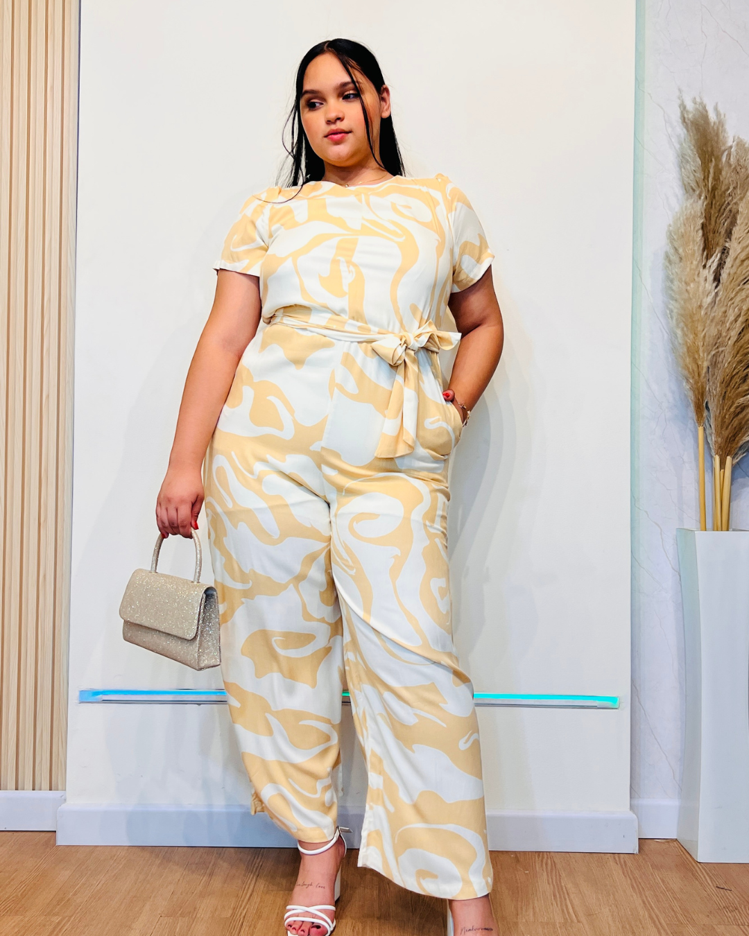 Enterizo Luisa Beige