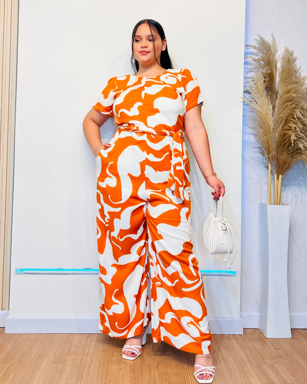 Enterizo Luisa Naranja