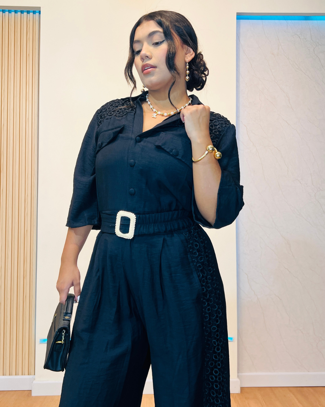 Enterizo Mireya Negro