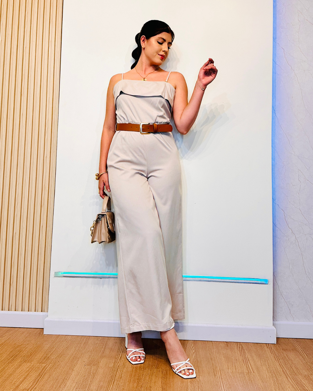 Enterizo Regina Beige