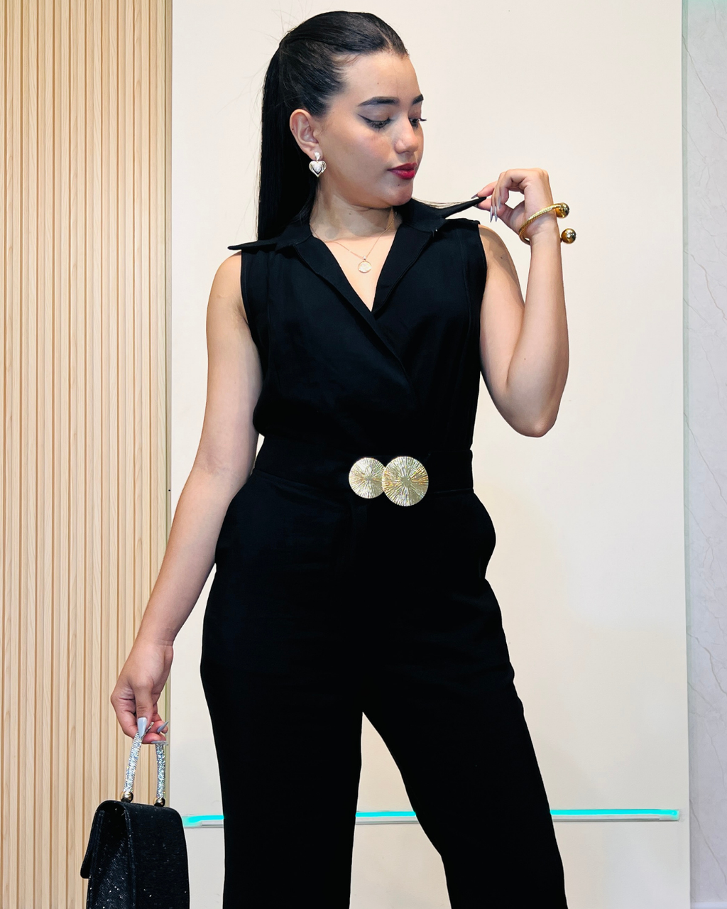 Enterizo Yaslin Negro