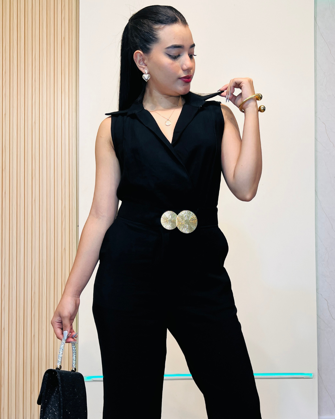 Enterizo Yaslin Negro