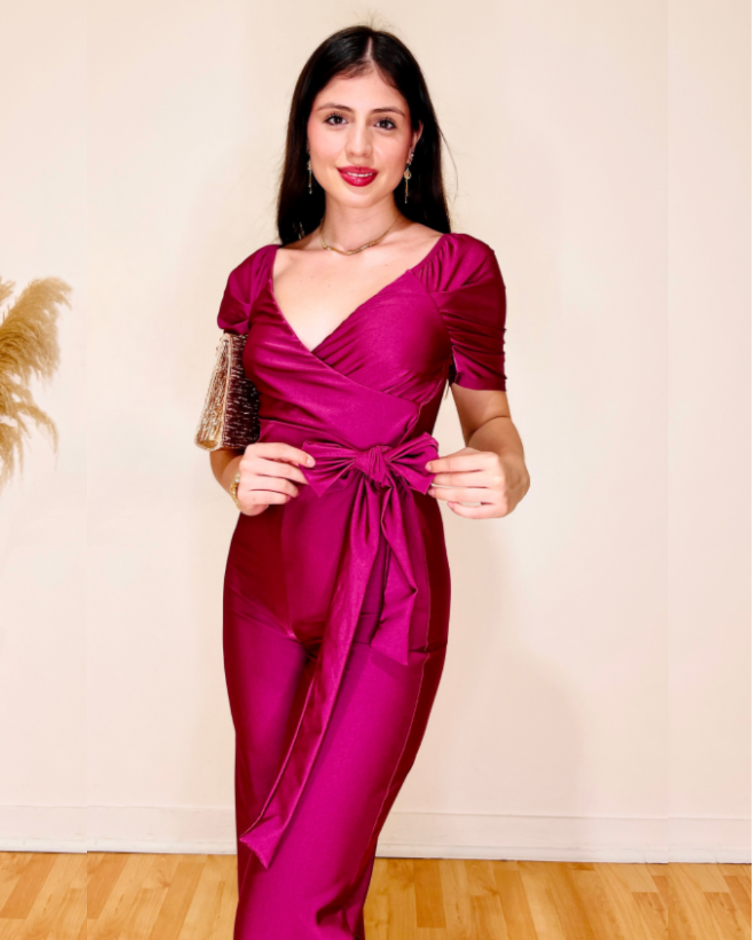 Enterizo Blanca Magenta