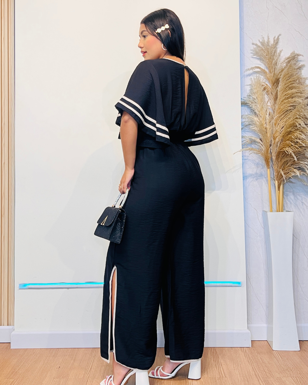 Enterizo Cecilia Negro