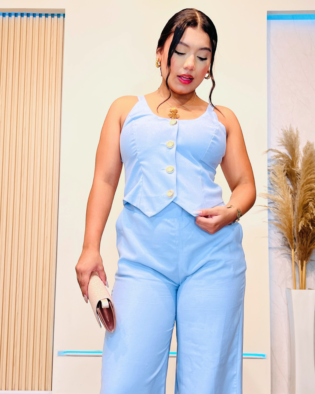 Enterizo Evalu Celeste
