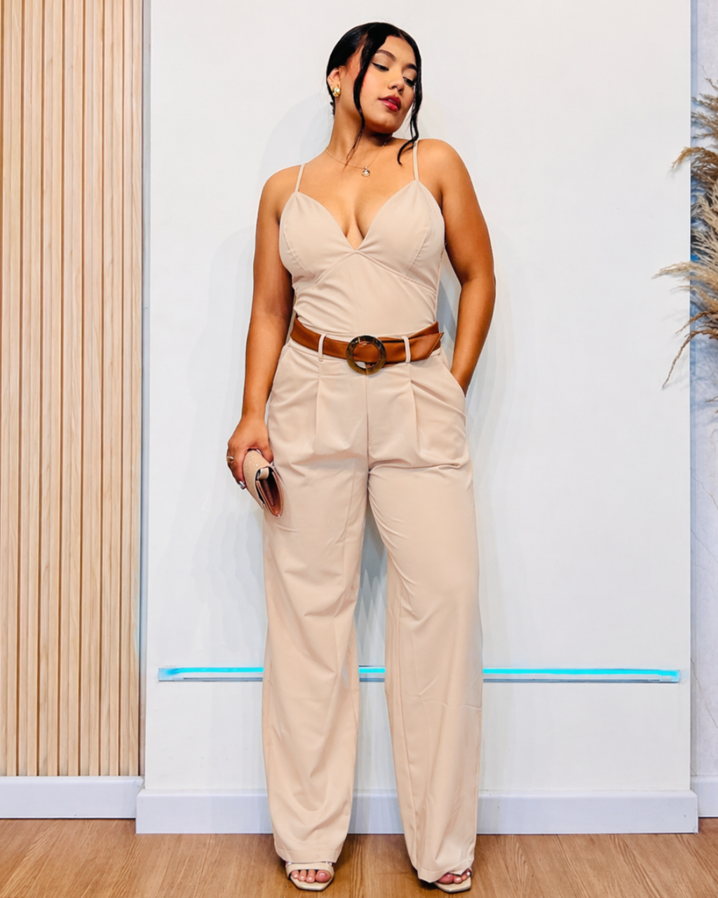 Enterizo Eva Beige