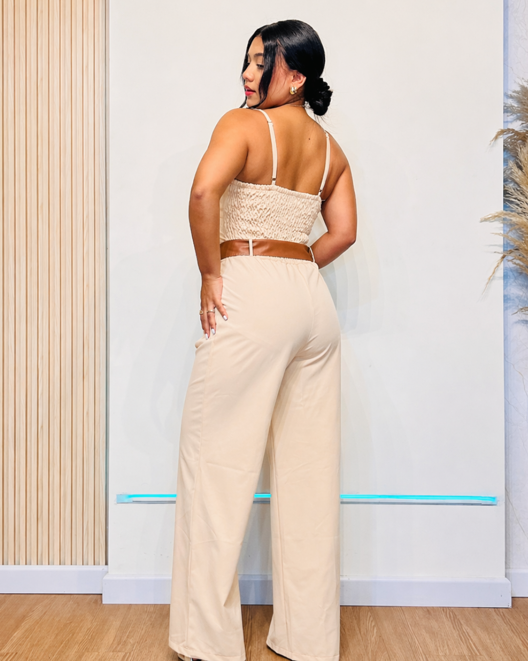 Enterizo Eva Beige