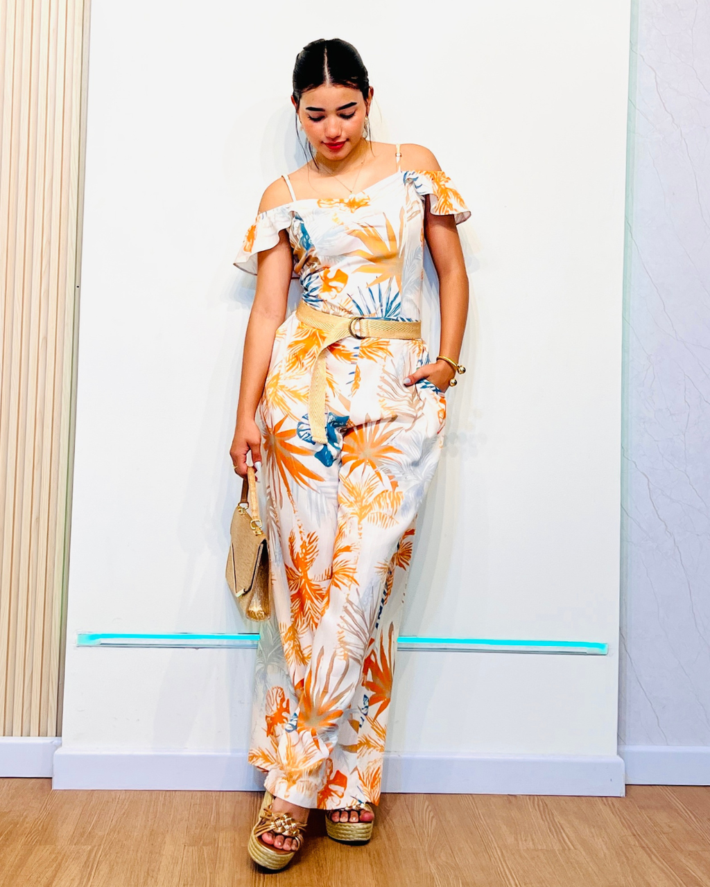 Enterizo Florencia Crema X Mayor