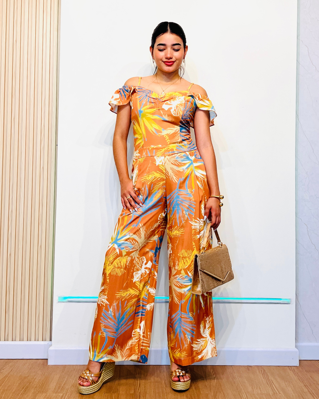 Enterizo Florencia Naranja