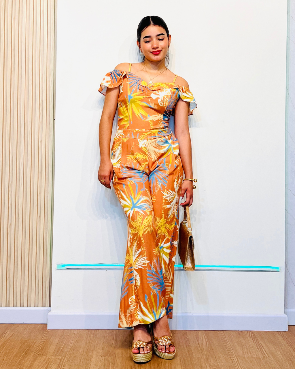 Enterizo Florencia Naranja