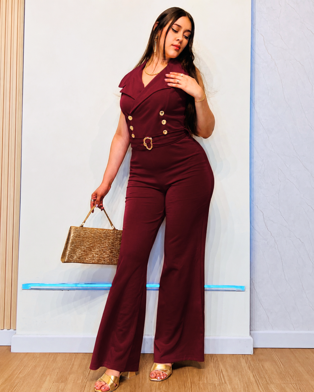 Enterizo Pantalón Aria Vinotinto