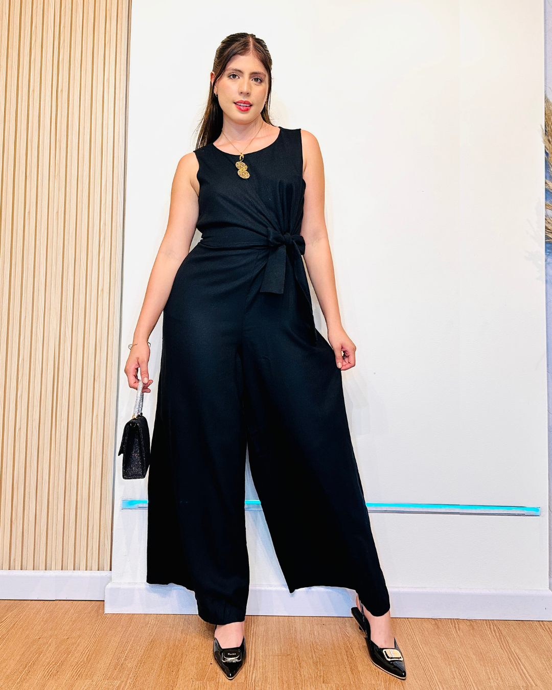 Enterizo Scarlet Negro