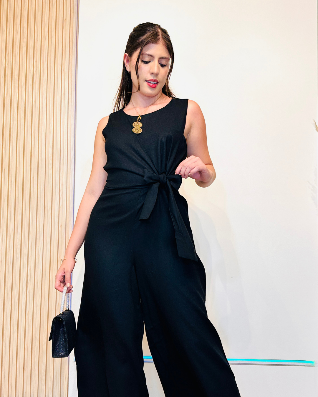 Enterizo Scarlet Negro