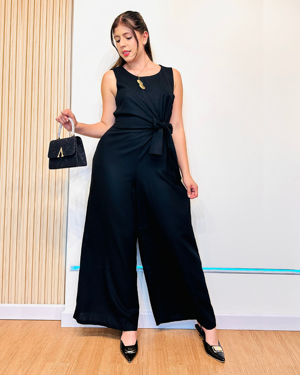 Enterizo Scarlet Negro